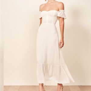 Reformation Ivory Butterfly Dress size 4